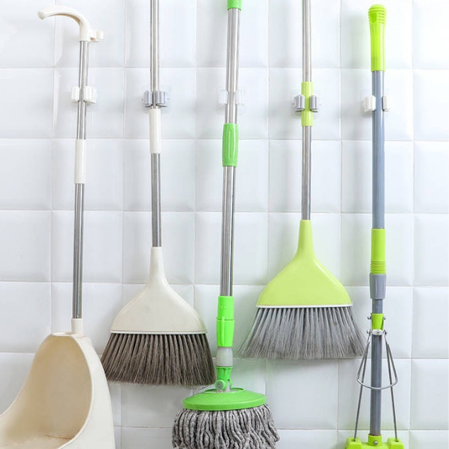 Suporte Vassouras E Rodo Suporte De Parede Fortalecer Gancho De Cozinha Banheiro Organizador