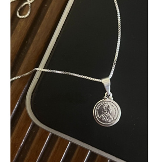 Corrente Cordão Veneziana Prata 925 + Pingente Moeda Austríaca Folheada em Oferta na Shopee