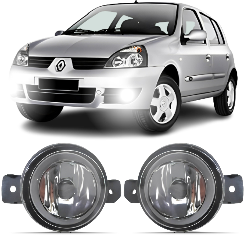Par Farol Milha Renault Clio 2003 2004 2005 2006 2007 á 2013 em Oferta na Shopee