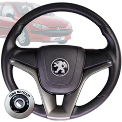 Volante Esportivo cruze grafite para peugeot 207 307 106 206 306 Boxer Partner Hoggar