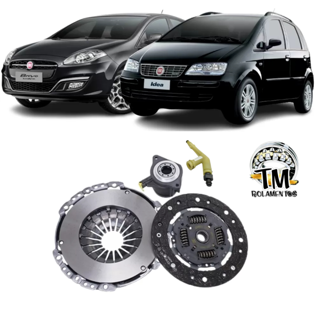 Kit Embreagem + Atuador Fiat Doblo 1.8 Palio Idea Punto - Motor Etorq 2010 2011 2012 2013 2014 2015