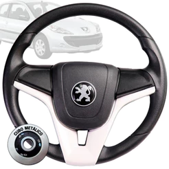 Volante Esportivo cruze branco para peugeot partner 308
