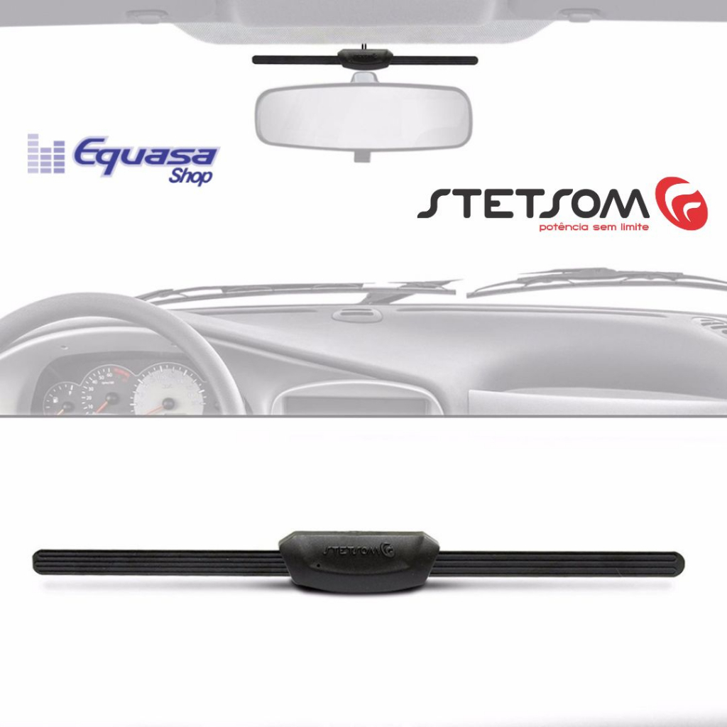 Antena Interna Para Brisa Amplificada Universal Stetsom ST900 Am Fm
