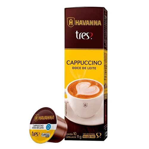 Cappuccino em Cápsula Doce de Leite Havanna Tres Corações 110G 10Un