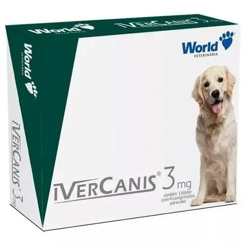 Ivercanis Vermifugo Antipulga E Carrapatos 3mg Até 15kg em Oferta na Shopee
