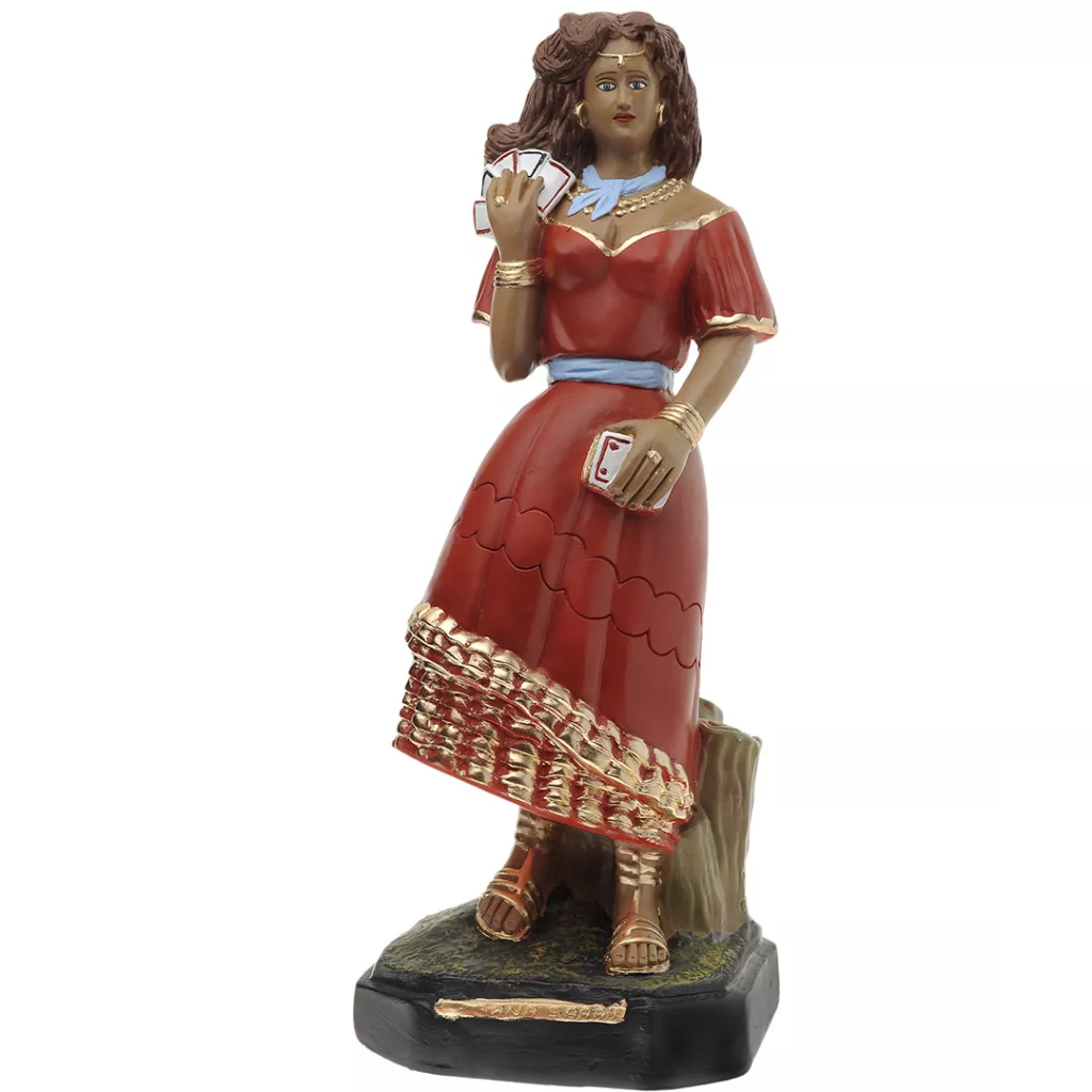 Imagem  Cigana Sarah de 20cm Gesso Resinado