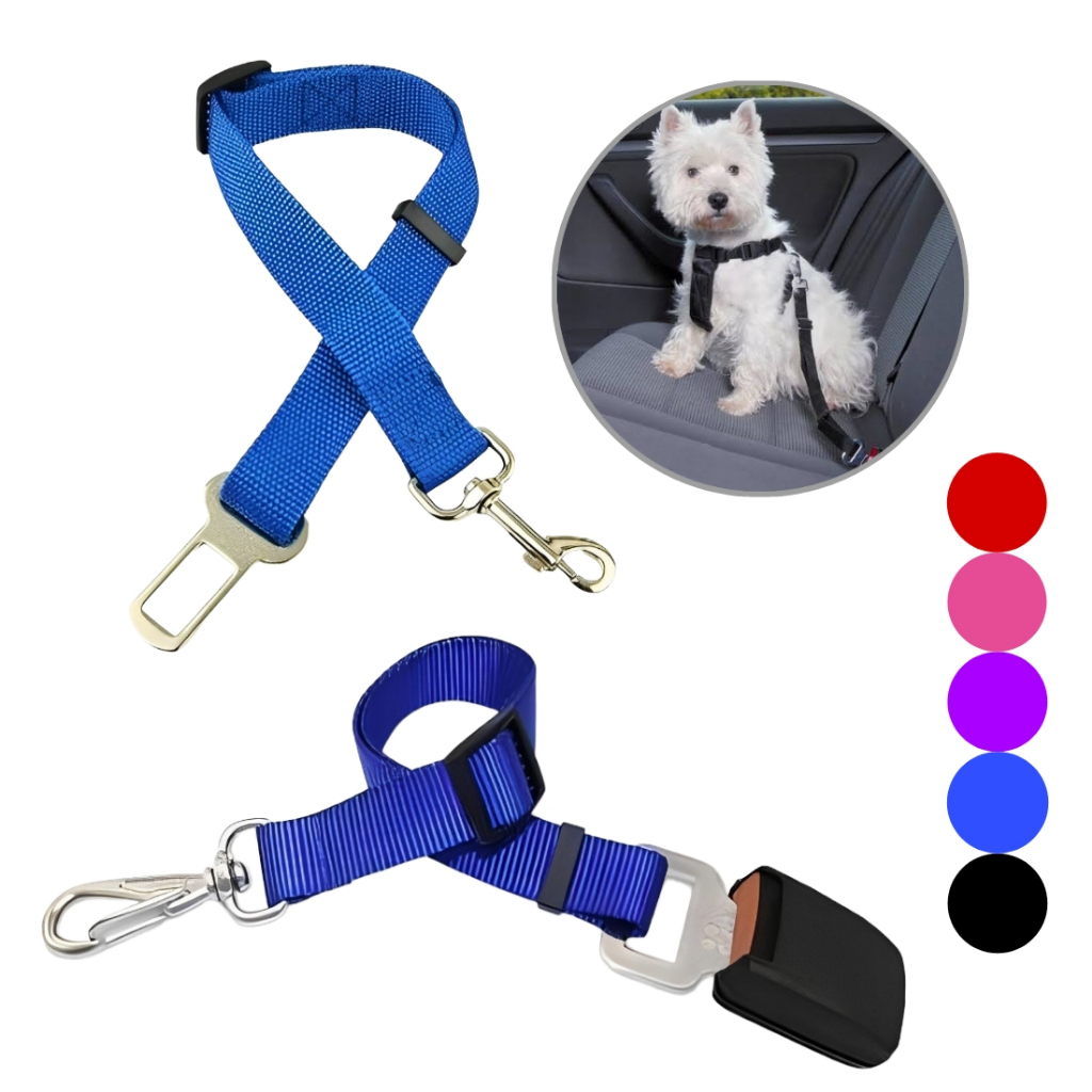 Cinto Segurança Pet Cachorro Gato Animais de Estimação Ajustável, Proteção para Viagem com Pets, Cachorro e Gato