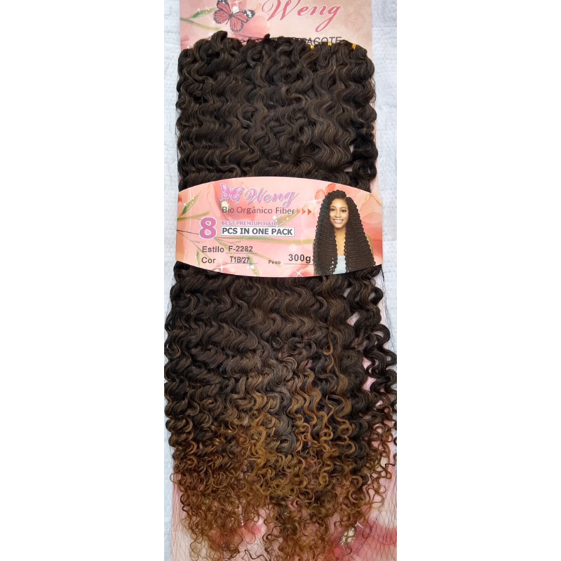 Cabelo Cacheado 100% Orgânico Idêntico Ao Humano Crochet Braid (Cachos Definido)