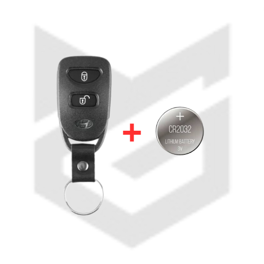 Capa Controle Alarme Hyundai Tucson Cerato Elantra Santa Fé Sorento 2 Botões + Bateria em Oferta na Shopee