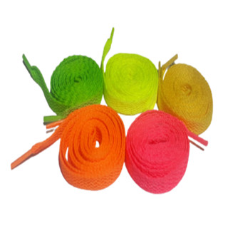 1 Par de cadarço cordão atacador Neon tamanho 1,20 cores bem vibrantes