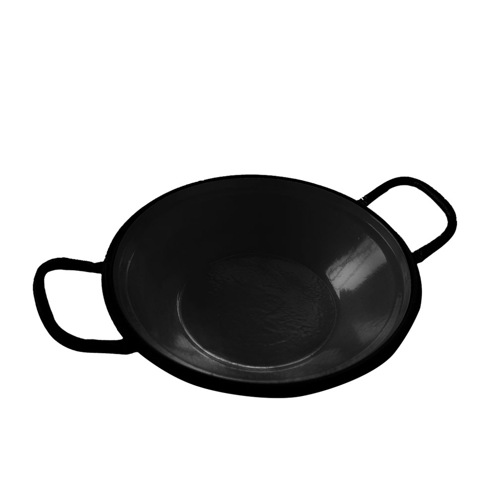 Disco Tacho Esmaltado Para Frituras Preto Leve N14 - Suzan