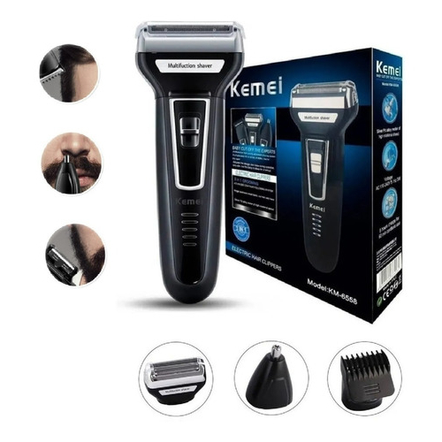 Maquina De Barbear tirar pelo nariz Cortar Cabelo fazer pezinho barbeador elétrico kemei 3x1 Recarregável