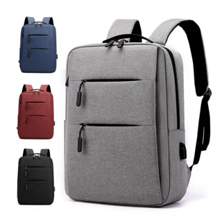 Mochila Escolar Ou Viagem Para Notebook 15.6 Impermeável Com USB E Dois Ziper