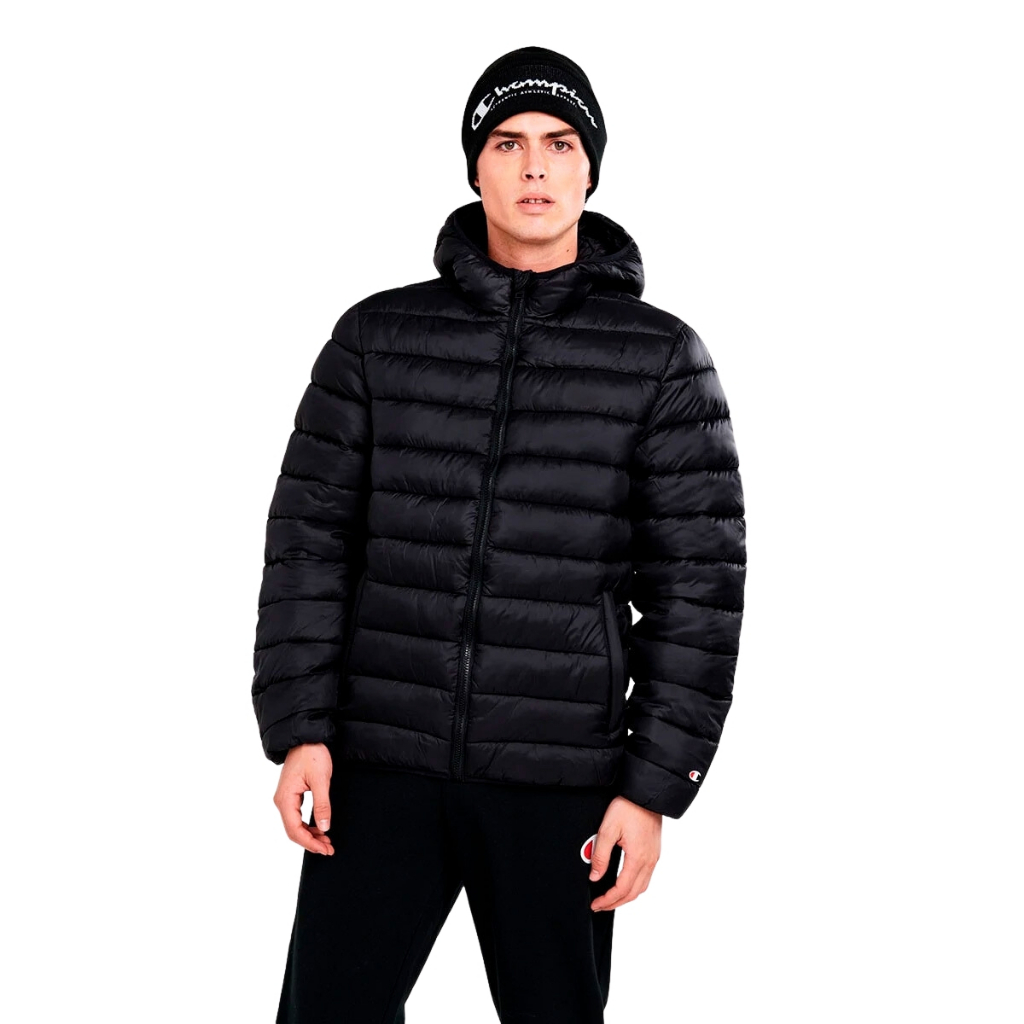 Casaco Bobojaco Puffer Masculino Zipper e Bolso Impermeável