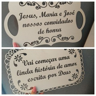 Plaquinhas de casamento MDF. Pagem. Daminha de honra.