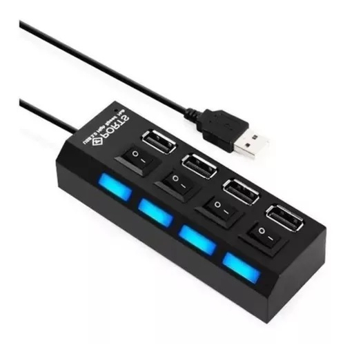 Hub Usb Com 4 Entradas Usb 2.0 Com Botão On/off