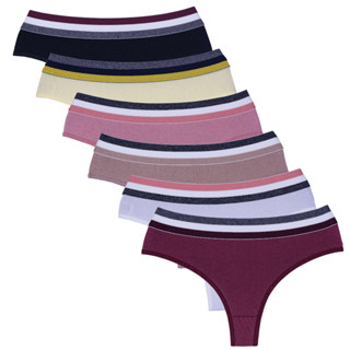 kit 3 Calcinha de algodão cotton com elástico lingerie langerie calcinhas tanga calça conforto C10