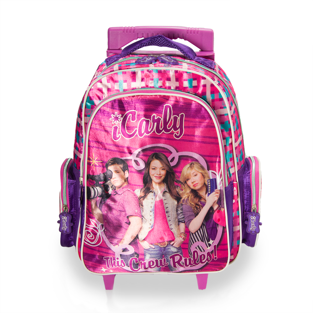 Mochila Icarly Rodinha Infantil Escolar Resistente Espaçosa