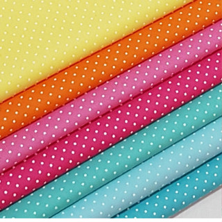 KIT c/10 Estampas Poá | Tricoline 100% Algodão (30x50cm)