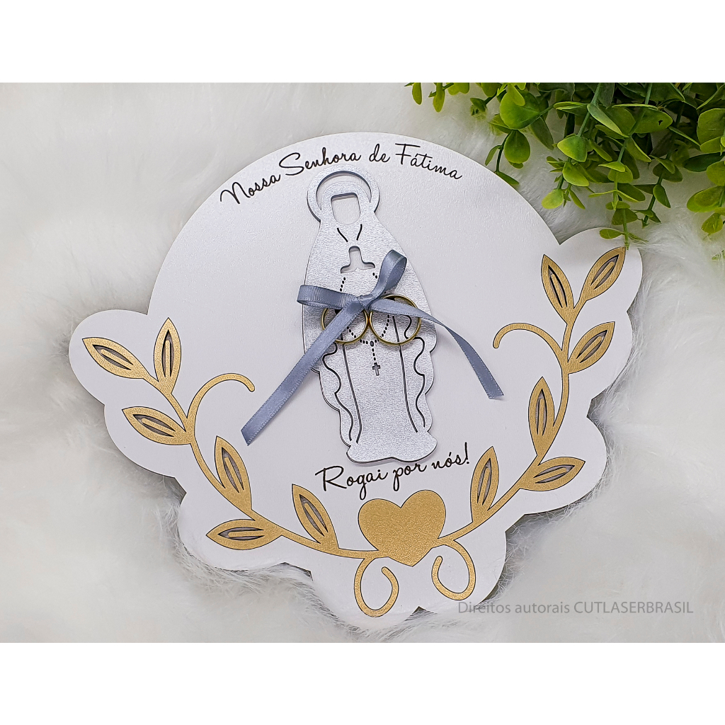 Porta Aliança Nossa Senhora de Fátima em Oferta na Shopee
