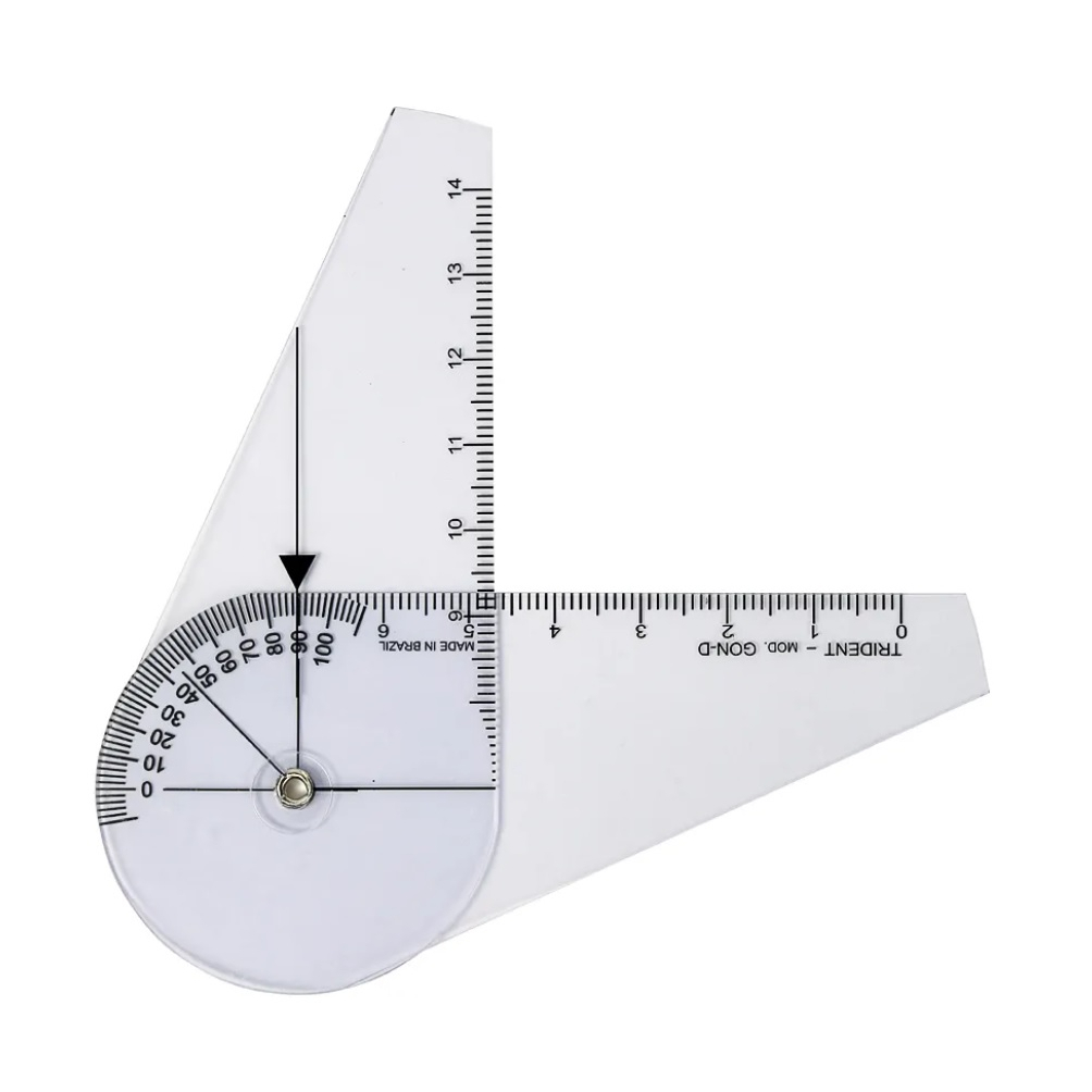 Goniômetro Pequeno De Dedo 14cm - Para Medir Amplitude De Articulação em Oferta na Shopee