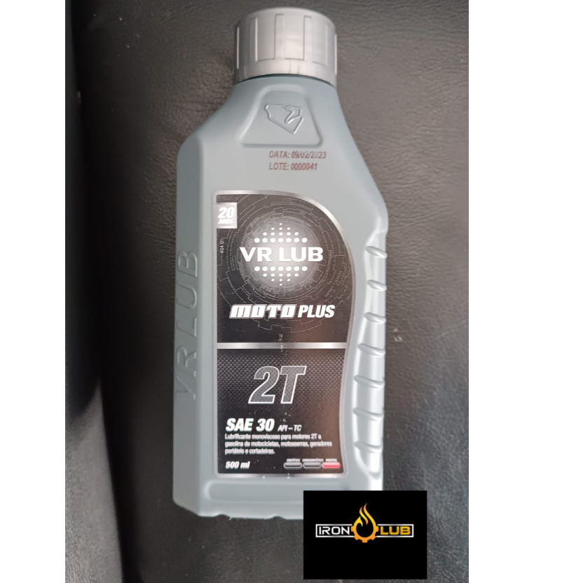 ÓLEO LUBRIFICANTE SAE 30 VR LUB MOTO PLUS 2T - 500ML