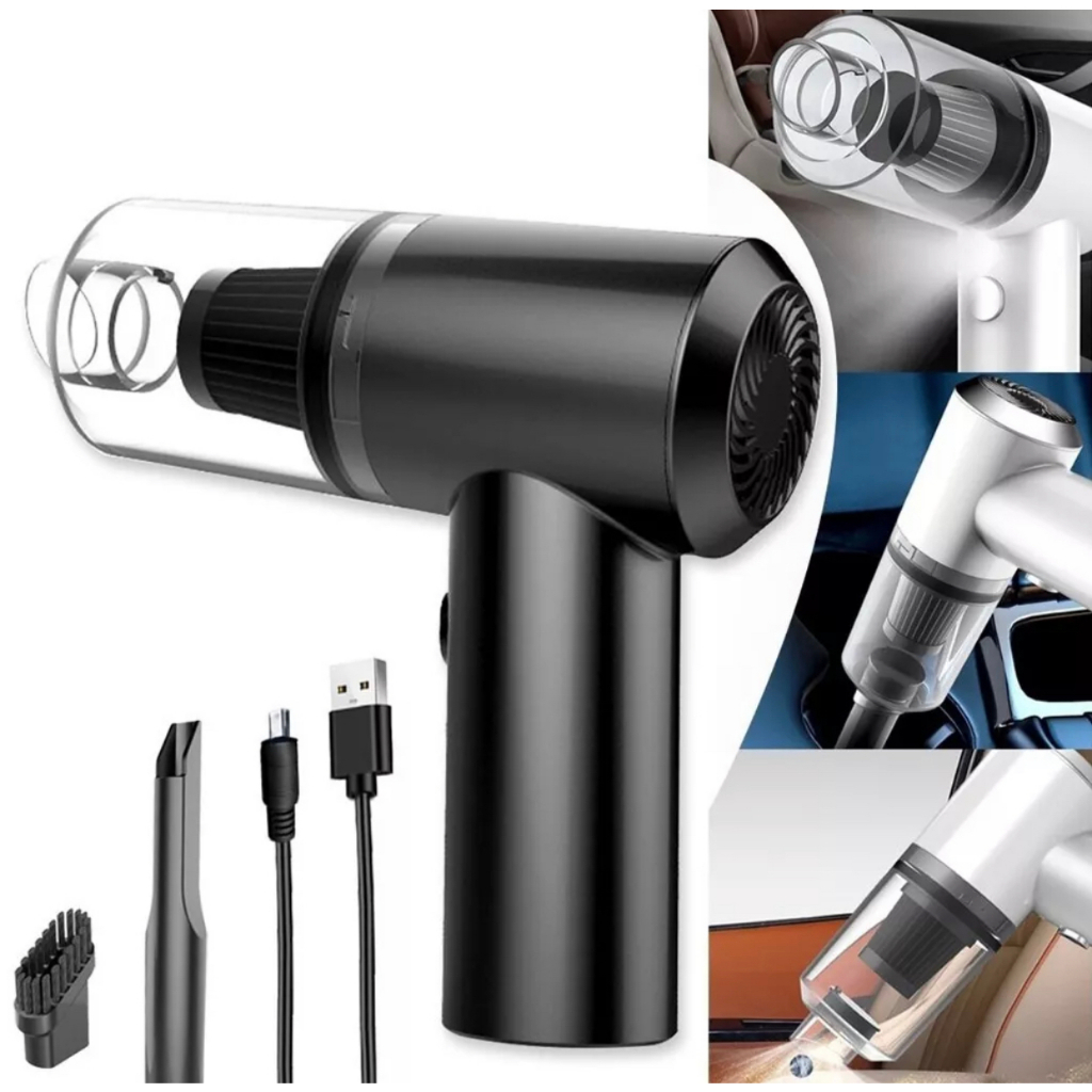 Mini Aspirador De Pó Usb Portátil Completo Linha Premium Carro E Casa/Aspirador Portátil Automotivo Potente Recarregável Premium