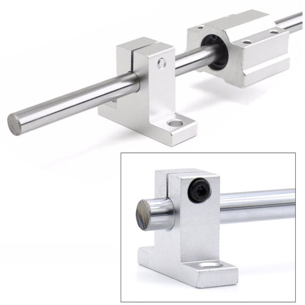 2 Eixo Linear 20mm X 1000 + 4 Pillow Block + 4 Mancal Fixos