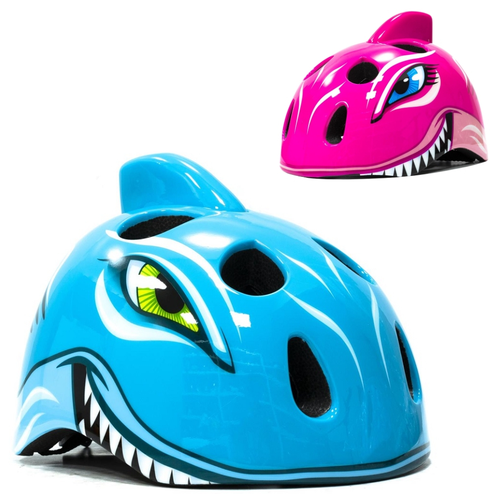 Capacete Infantil Absolute Kids Tubarão Ciclismo Skate Patin