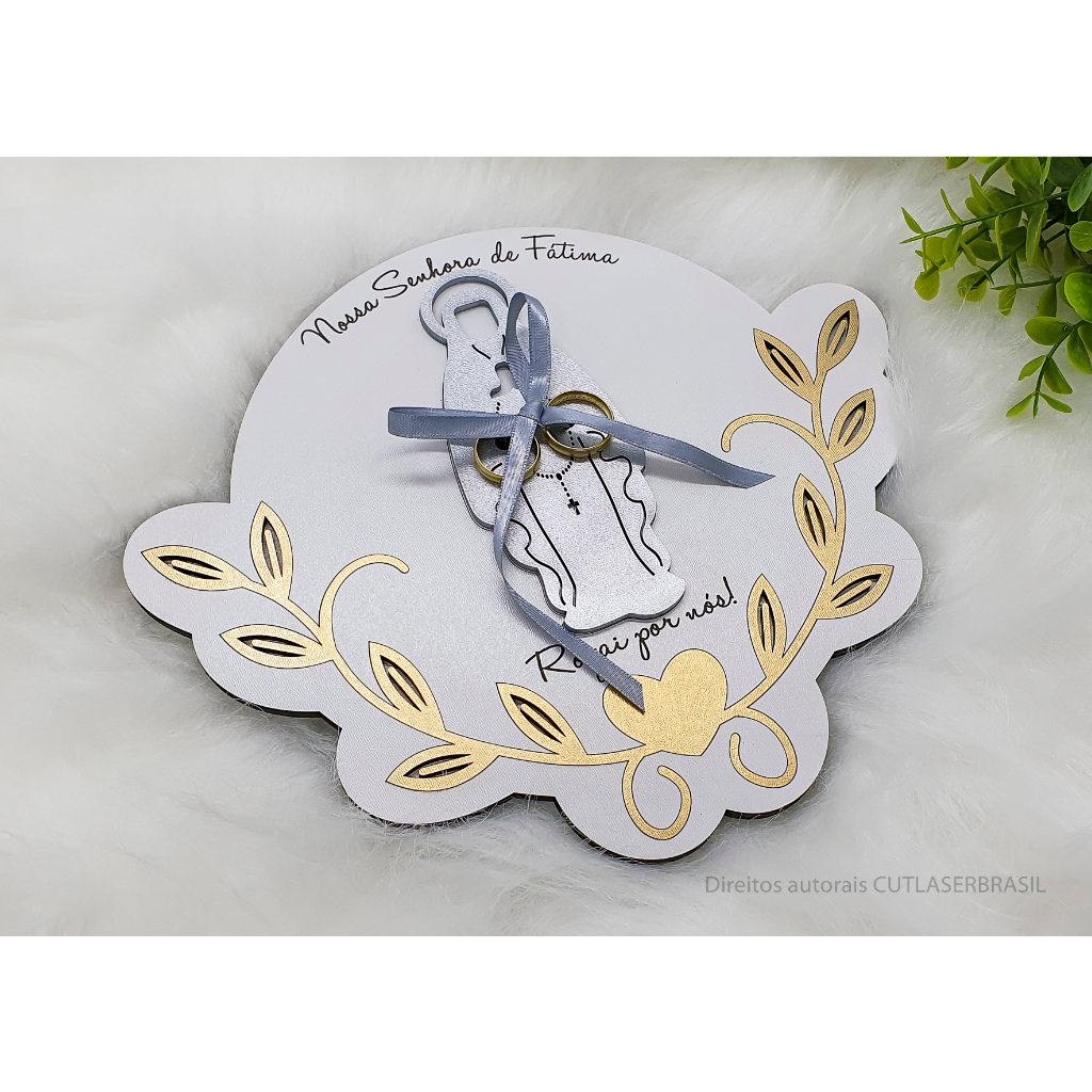 Porta Aliança Nossa Senhora de Fátima em Oferta na Shopee