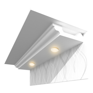 Sanca de Isopor Moldura de Teto Forro Decorativa 1 Metro em Oferta na Shopee