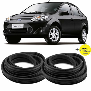 Par Borracha de Vedação Porta Fiesta Sedan Hatch 2002 A 2013