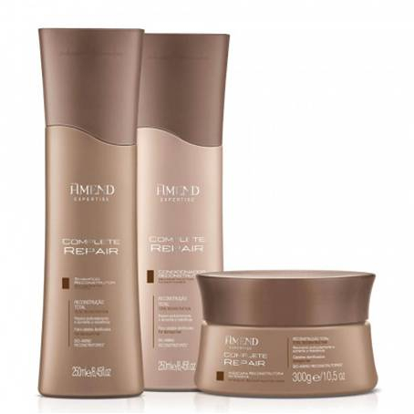 Amend Expertise Kit Complete Repair Shampoo e Condicionador 250ml + Máscara 300g em Oferta na Shopee