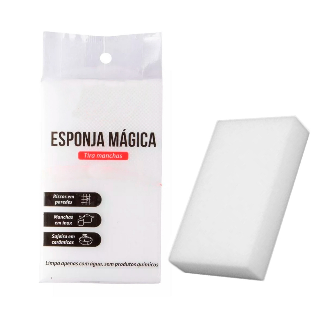 Esponja Mágica de Melamina Tira Manchas Mágica