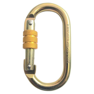 Mosquetão Oval Aço 25kn Trava Rosca CE NBR 15837:2010 SF