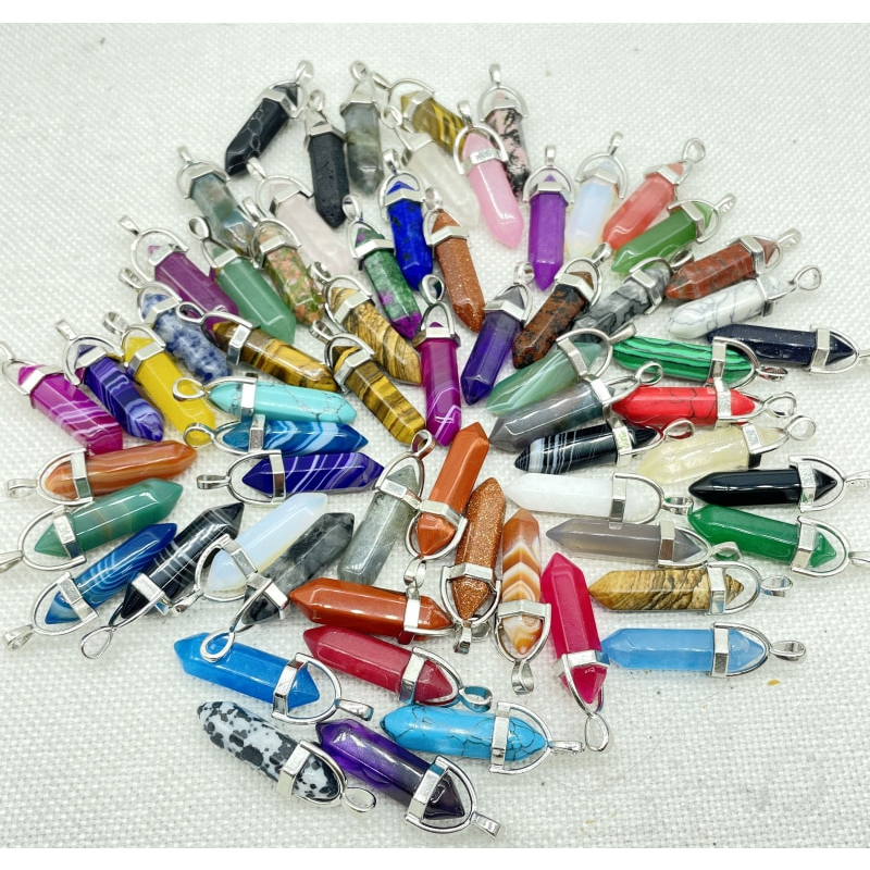 Lote 20 unis 10 5 pingente de pedra cristal resina da lua onix estrela tigre howlita agata rosa branca preto malaquita em Oferta na Shopee