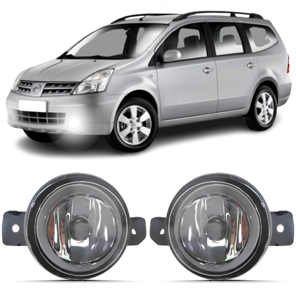 Par Farol Milha Nissan Livina 2009 2010 2011 2012 2013 2014 em Oferta na Shopee