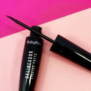Delineador liquido preto resistente a água ruby rose