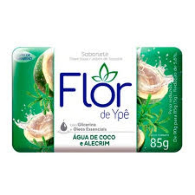 KIT COM 10 - Sabonete Flor de Ype Agua de Coco e Alecrim 85g