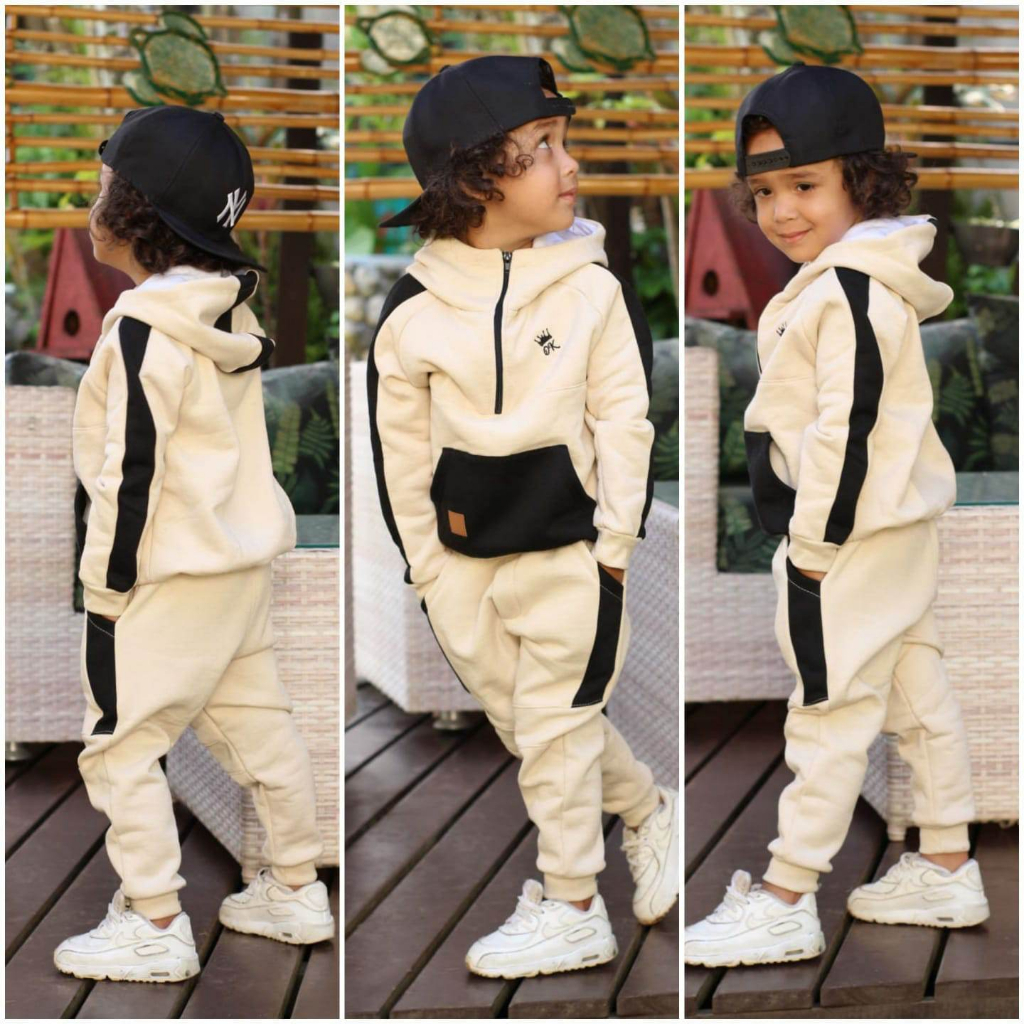 Conjunto Moletom Infantil Masculino Estiloso Peluciado Quentinho
