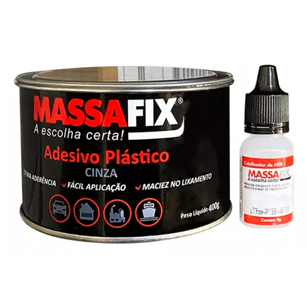 Massa Plástica Para Mármore Automotiva Massa Fix 400gr Cores