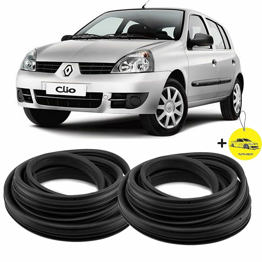Par Borrachas de Vedação das Portas Clio Hatch ou Sedan 2 Peças em Oferta na Shopee