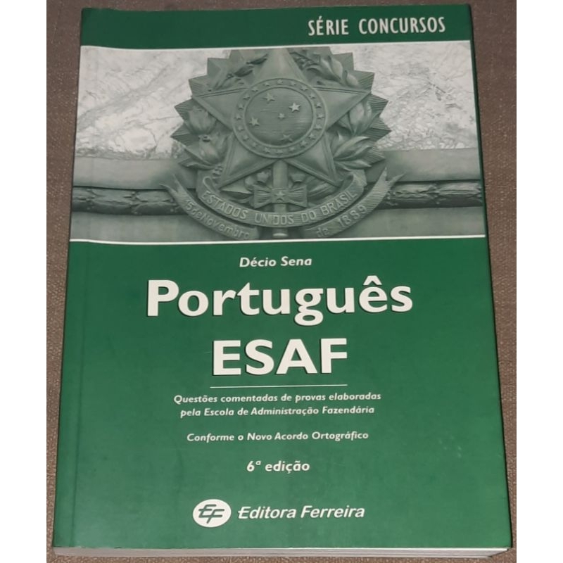 Livro Português ESAF Décio Sena ref 478