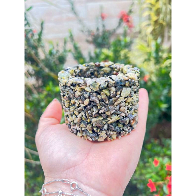 Detalhes do Mini Vasos Decorativos Com Pedras de Cristais | Pedra de Minas
