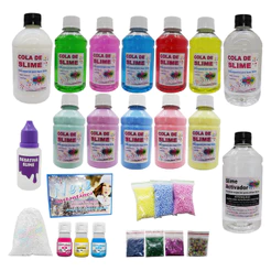 Super Kit Para Fazer Todo Tipo De Slimes Colas Clear Color-R10Novo