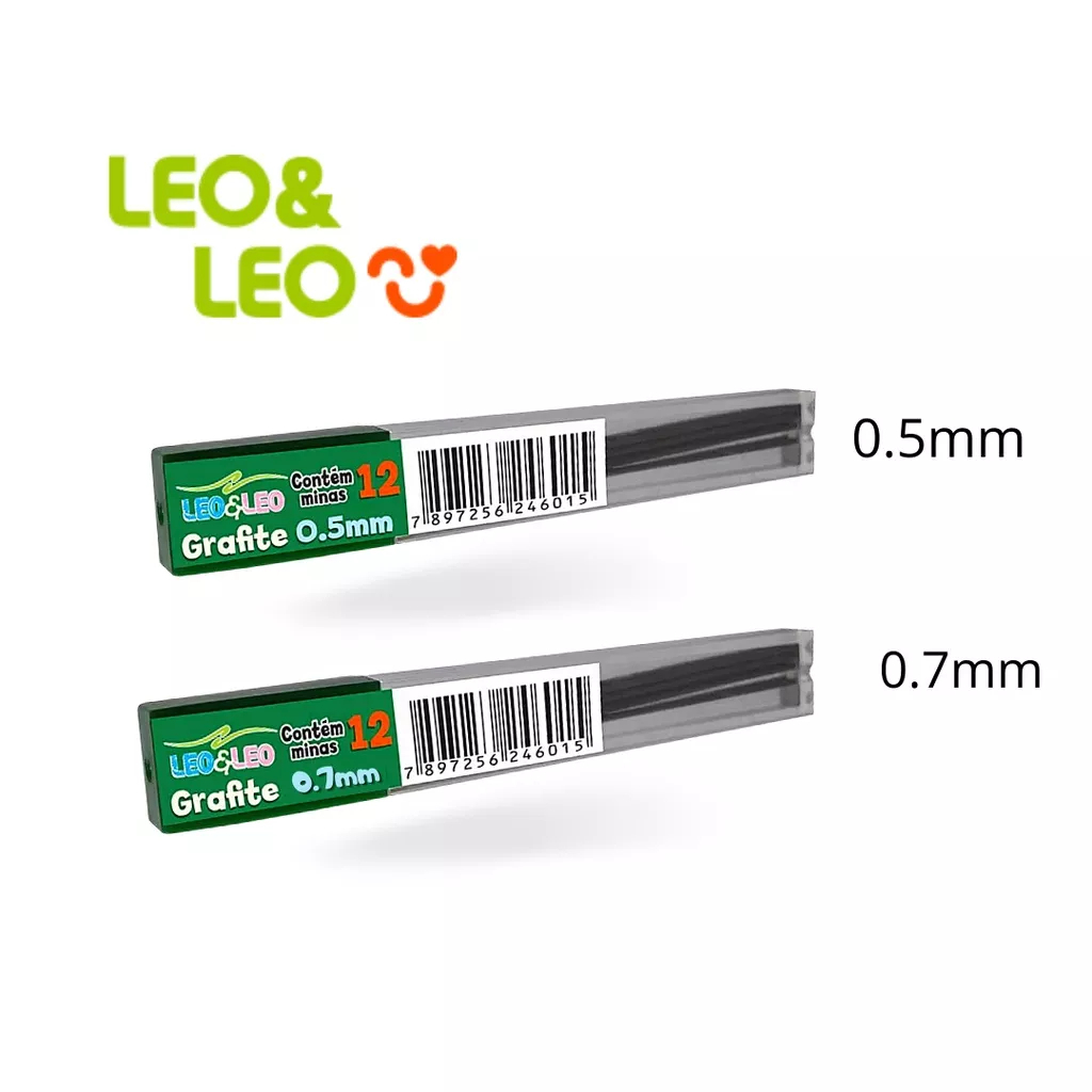 Grafite para Lapiseira Mina De Grafite 0.5mm 0.7mm 2.0 mm Leo&Leo