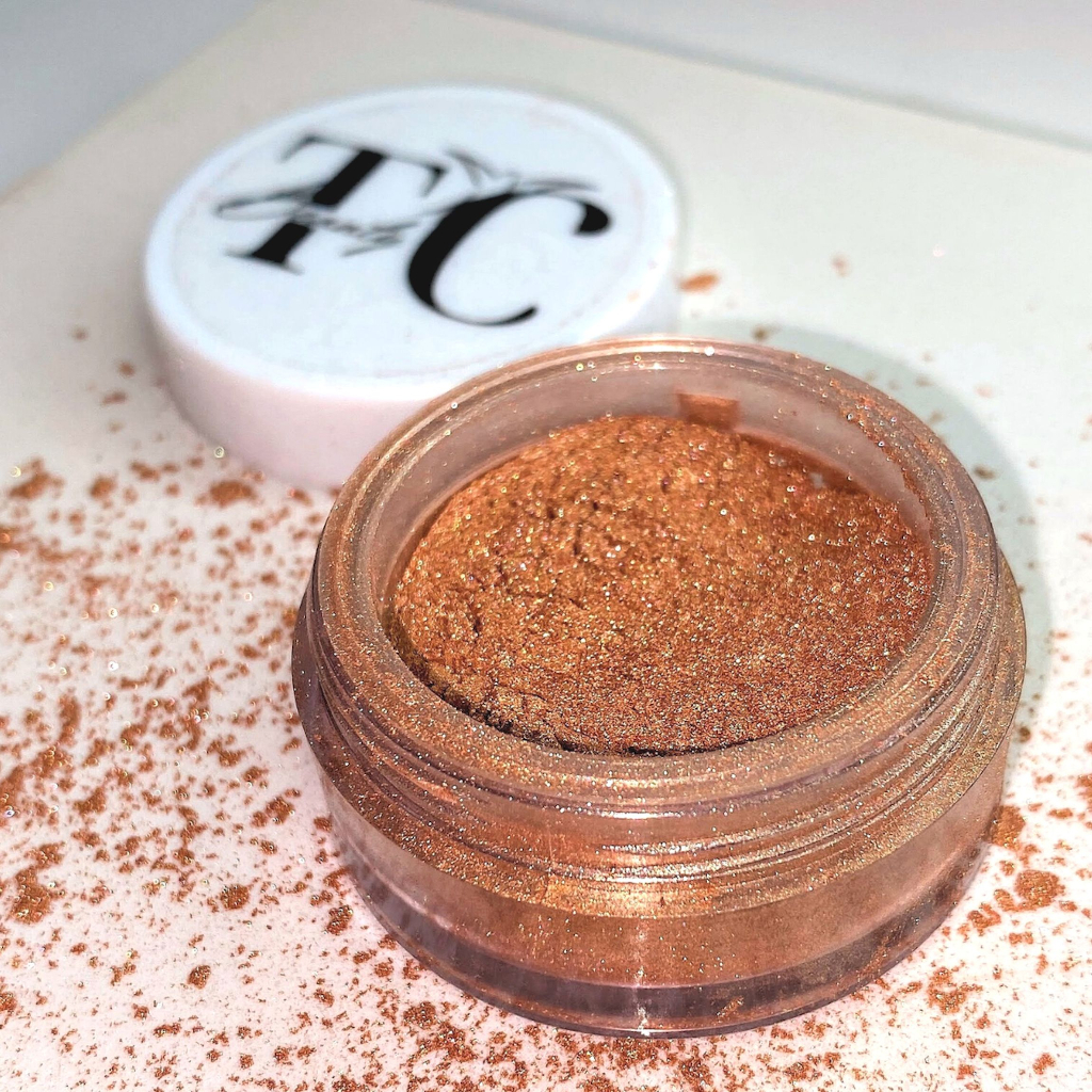 Iluminador Solto - Flor do Cerrado - TC BEAUTY Pigmento em pó Brilho Iluminador para maquiagem e corpo Maquiagem Paleta Sombra Asa de Borboleta