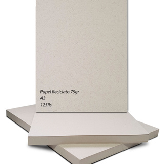 Papel Reciclato 75g A3 - 125fls em Oferta na Shopee