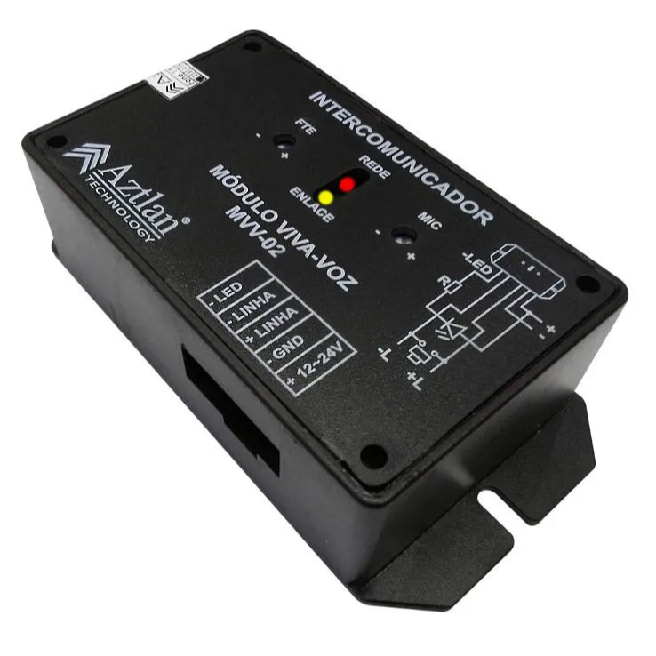 Interfone Modulo Viva Voz Elevador Placa Mvv02 Aztlan