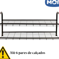 Sapateira Organizadora 6 Pares Sapatos 2 Andares Aço Mor